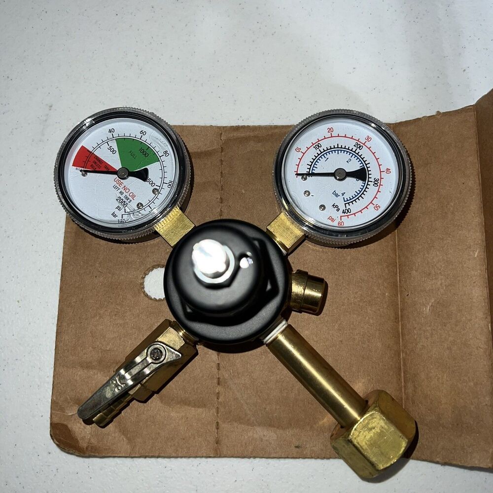 Taprite 3741 Primary Soft Drink Co2 Dual Gauge Pressure Keg Regulator